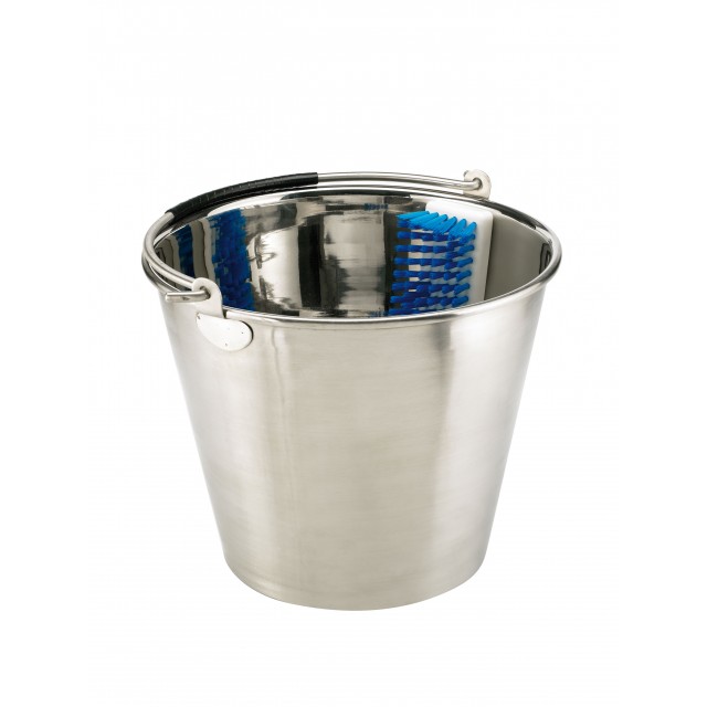 Stainless steel Bucket with rubber 12l