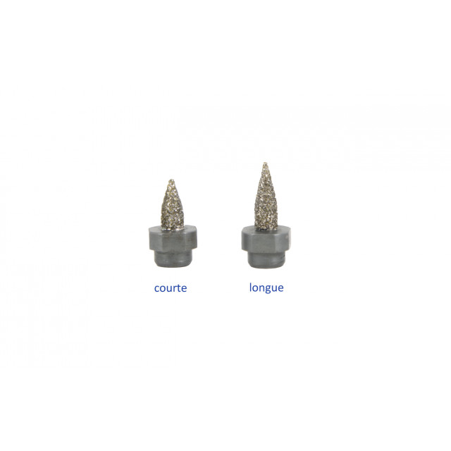 Short conical interdental burr