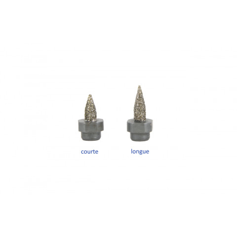 Short conical interdental burr