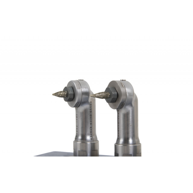 Long conical interdental burr