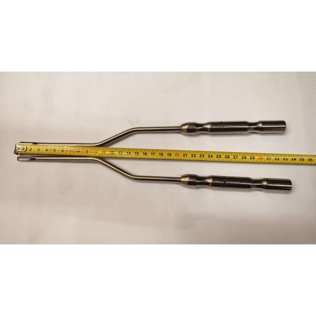 Set of long curved risers